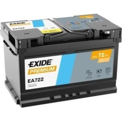 Batterie voiture Exide EA722 12V 72Ah 720A - 1